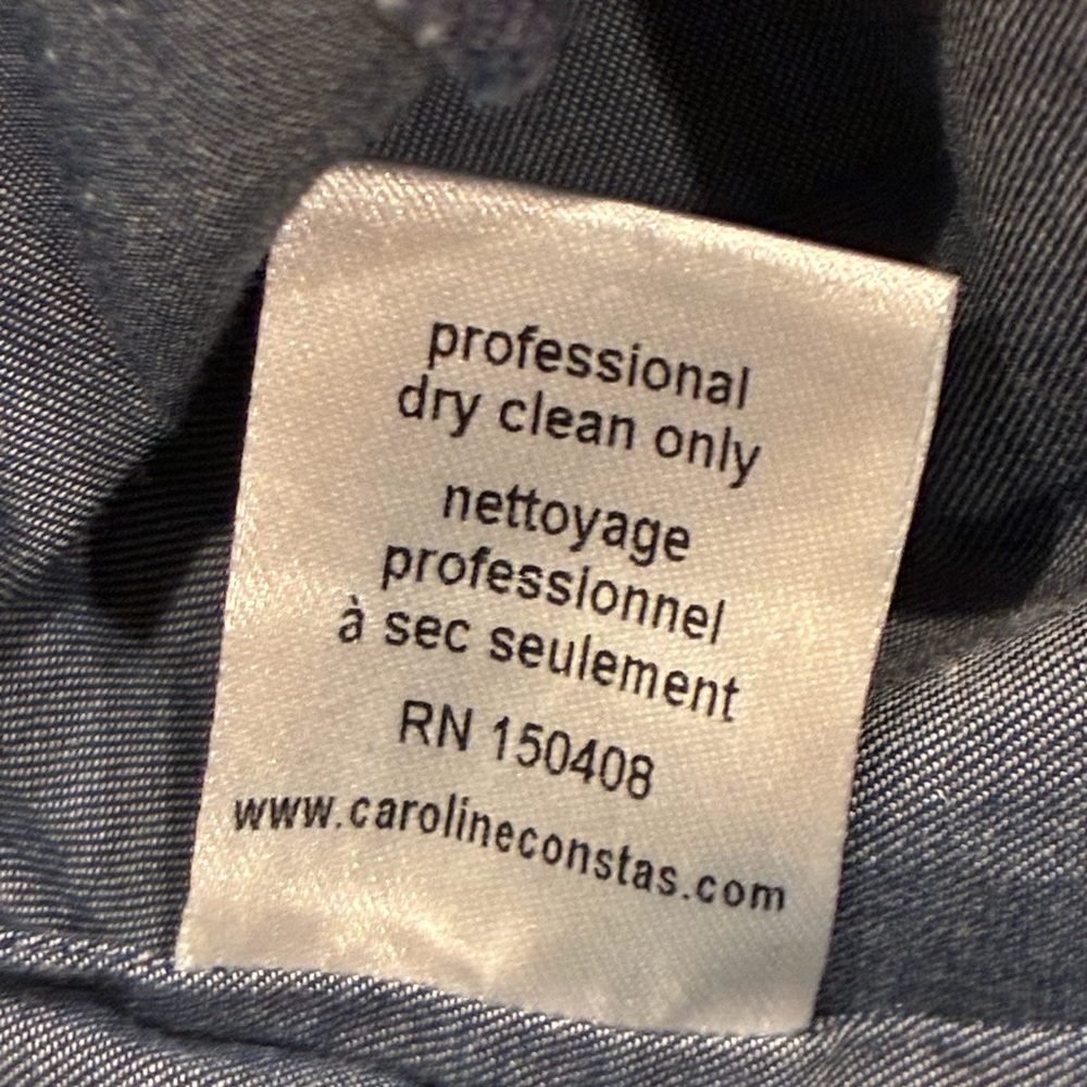 Caroline Constas Navy Blouse - Picture 9 of 11